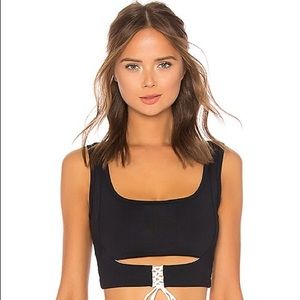 Year of Ours All Black Corset Bra